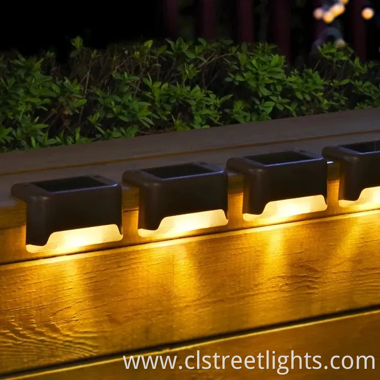 Outdoor Solar Deck Lights Waterproof LED Steps Fences Courtyards Terraces and Passages Light